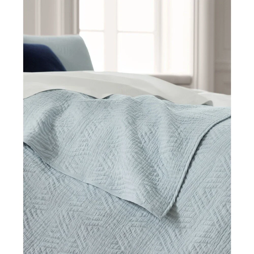 Lauren Ralph Lauren Wiley Cotton Tonal Jacquard Quilt King 92